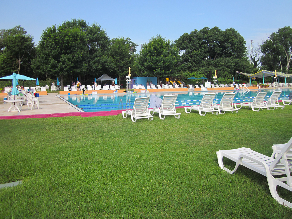 Community swimming pool in Alamo Heights, TX; withing the San Antonio Metro Area