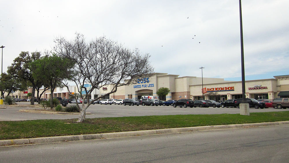 Shopping center in Helotes, TX.