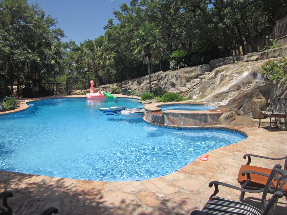 Beautiful backyard swimming pool